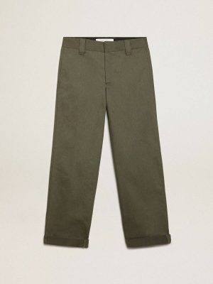 Military Green Golden Goose Jeans & Pants Men Military-Green Golden Collection Chinos - 1