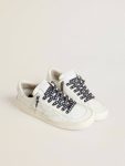 Navy Blue Golden Goose Women Laces Navy-Blue Laces With Contrasting Gold Stars - 3