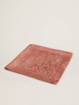 Old Rose Scarf With Paisley Print Women Old Rose Silks & Scarves Golden Goose - 1