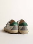 Old School Young With Metallic Leather Star And Green Heel Tab Boys (4-10 Years) Kids Golden Goose - 4
