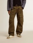 Olive Green Cargo Pants Jeans & Pants Olive Green Golden Goose Men - 2