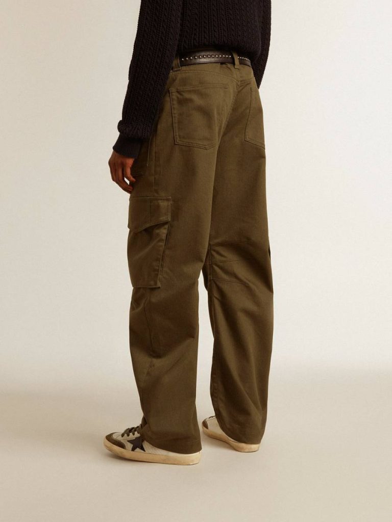 Olive Green Cargo Pants Jeans & Pants Olive Green Golden Goose Men - 5