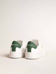 Purestar Men Golden Goose Purestar With White Bio-Based Star And Mat Green Leather Heel Tab - 4