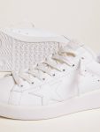 Purestar White Women Women's Purestar Sneakers With Glittery Silver Heel Tab Golden Goose - 3