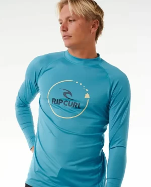 Rash Guards Men Island Vibe Upf50  Long Sleeve Rash Guard Rip Curl - 1