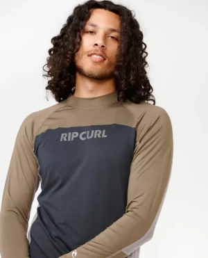 Rash Guards Men Rip Curl Drive Uv Long Sleeve Rash Guard - 1