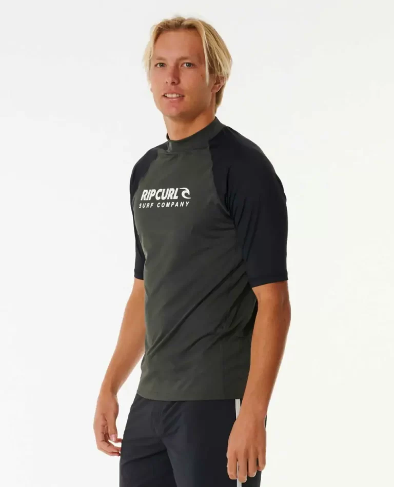 Rash Guards Men Rip Curl Shock Uv Short Sleeve Rash Vest - 3