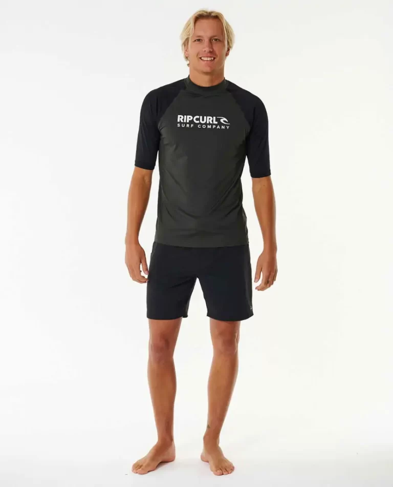 Rash Guards Men Rip Curl Shock Uv Short Sleeve Rash Vest - 4