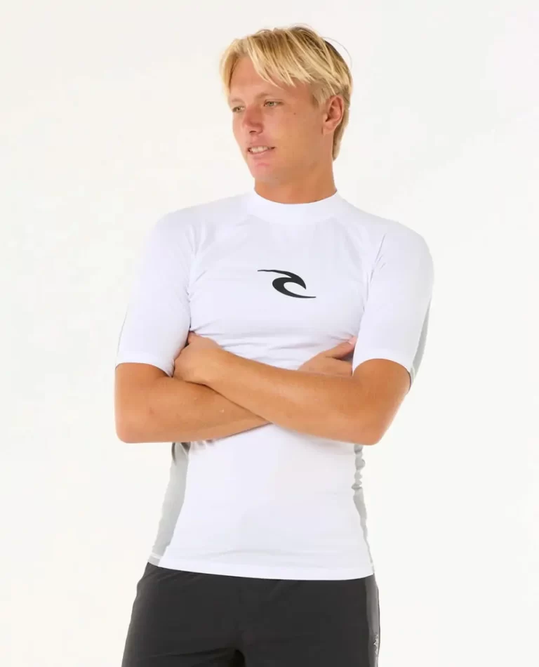 Rash Guards Men Rip Curl Waves Uv Short Sleeve Rash Guard - 2