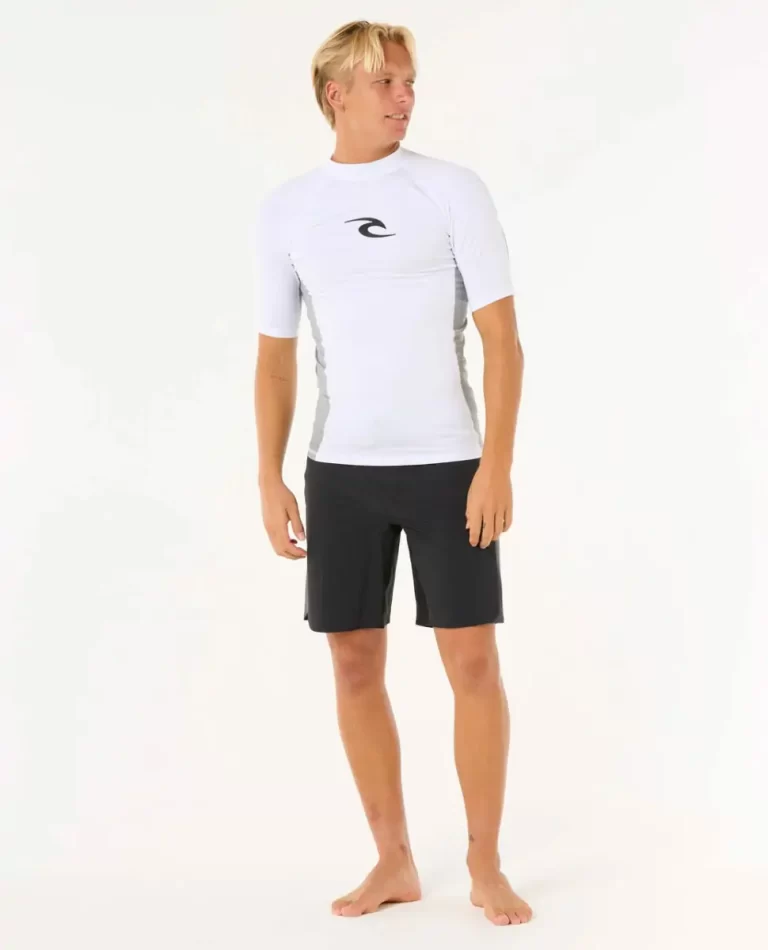 Rash Guards Men Rip Curl Waves Uv Short Sleeve Rash Guard - 4
