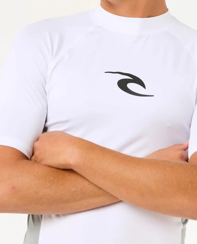 Rash Guards Men Rip Curl Waves Uv Short Sleeve Rash Guard - 5