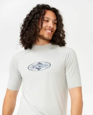 Rash Guards Rip Curl Heritage Oval Upf Short Sleeve Rash Guard Men - 1