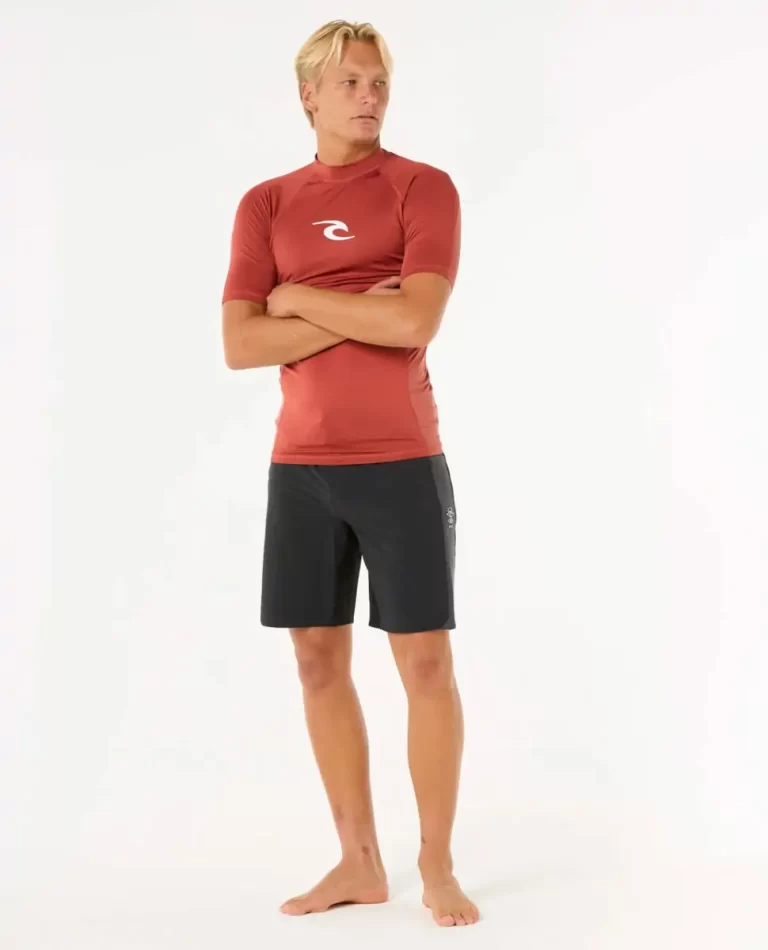 Rash Guards Rip Curl Waves Uv Short Sleeve Rash Guard Men - 3