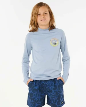 Rash Guards & Vest Kids Shred Shakka Upf 50 Long Sleeve Rash Guard Rip Curl - 1