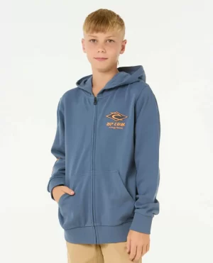 Raw Energy Zip Through Hood Kids Rip Curl Hoodies & Fleece - 1