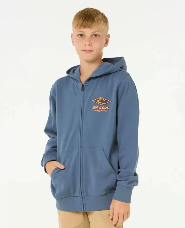 Raw Energy Zip Through Hood Kids Rip Curl Hoodies & Fleece - 1