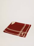 Red Scarf With Contrasting White Stars And Stripes Women Golden Goose Silks & Scarves Red - 1