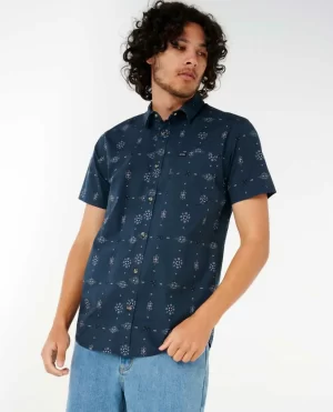 Rip Curl Diamond Micro Short Sleeve Shirt Men Shirts & Flannels - 1