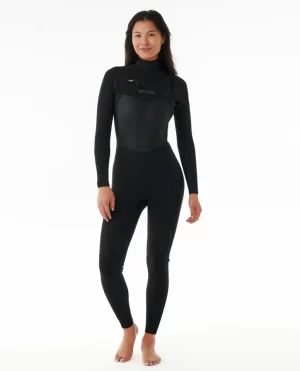 Rip Curl Fullsuits Womens Dawn Patrol Chest Zip 3/2 Wetsuit Women - 1