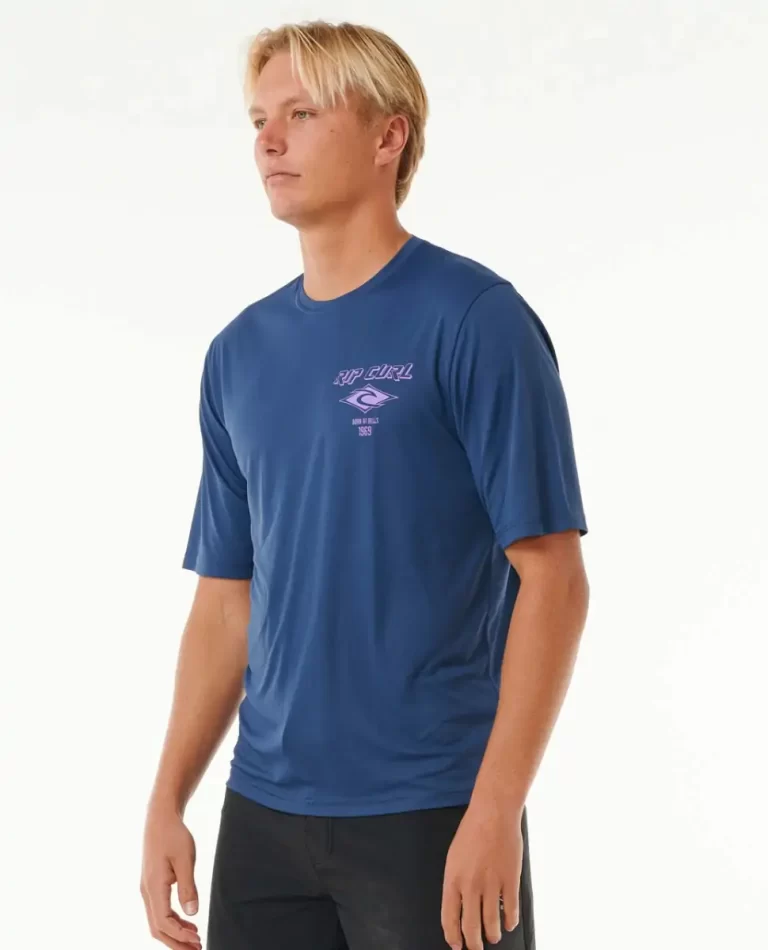 Rip Curl Icons Surflite Uv Short Sleeve Rash Guard Rash Guards Men - 2