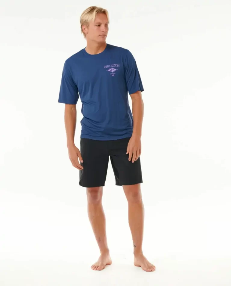 Rip Curl Icons Surflite Uv Short Sleeve Rash Guard Rash Guards Men - 4