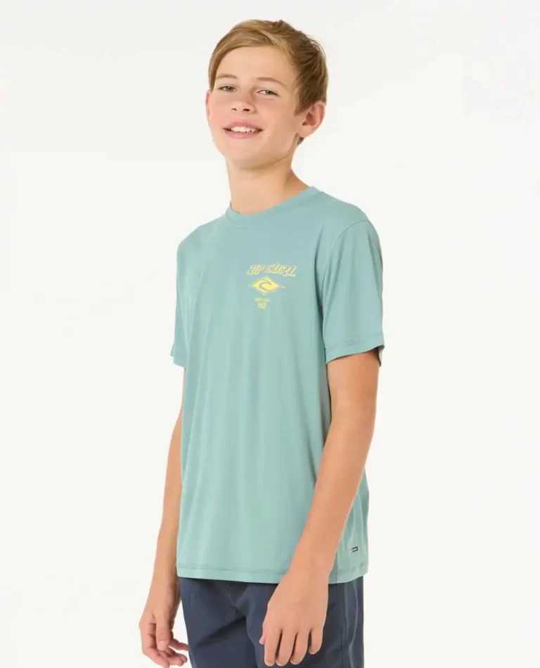 Rip Curl Kids Icons Surflite Uv Short Sleeve Rash Vest Rash Guards & Vest - 2