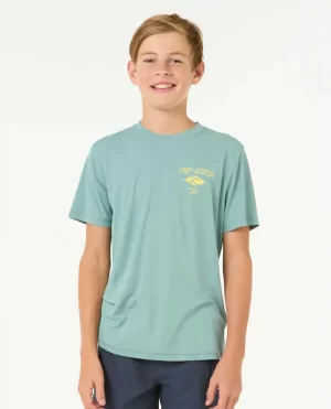 Rip Curl Kids Icons Surflite Uv Short Sleeve Rash Vest Rash Guards & Vest - 1