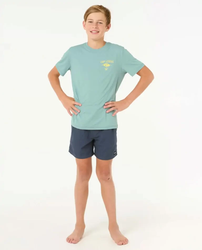 Rip Curl Kids Icons Surflite Uv Short Sleeve Rash Vest Rash Guards & Vest - 4