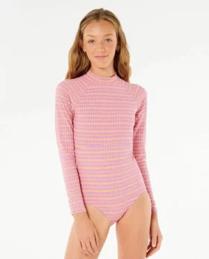 Rip Curl Kids Swimwear Neon Isles Plaid Surfsuit - 1