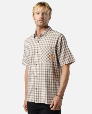 Rip Curl Medina Script Short Sleeve Men Shirts & Flannels - 1