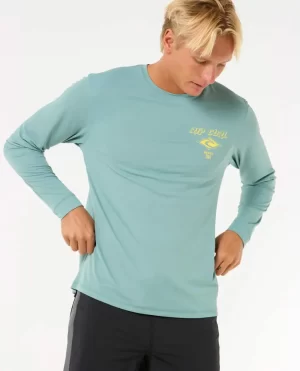 Rip Curl Men Jackets Vests & Bottoms Icons Surflite Uv Long Sleeve Rash Guard - 1