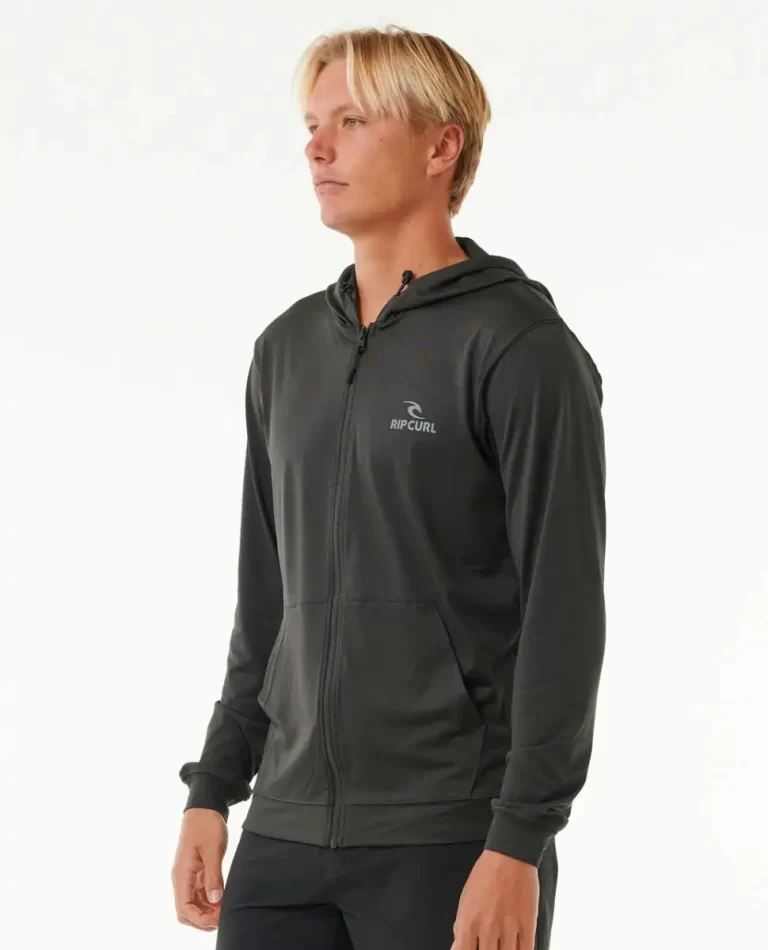 Rip Curl Men Stack Upf50  Zip Through Hood Rash Guard Rash Guards - 2