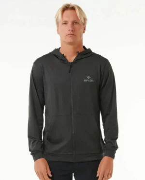 Rip Curl Men Stack Upf50  Zip Through Hood Rash Guard Rash Guards - 1