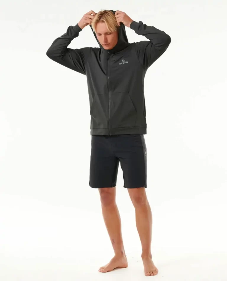 Rip Curl Men Stack Upf50  Zip Through Hood Rash Guard Rash Guards - 4