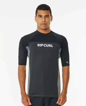 Rip Curl Rash Guards Drive Uv Short Sleeve Rash Vest Men - 1