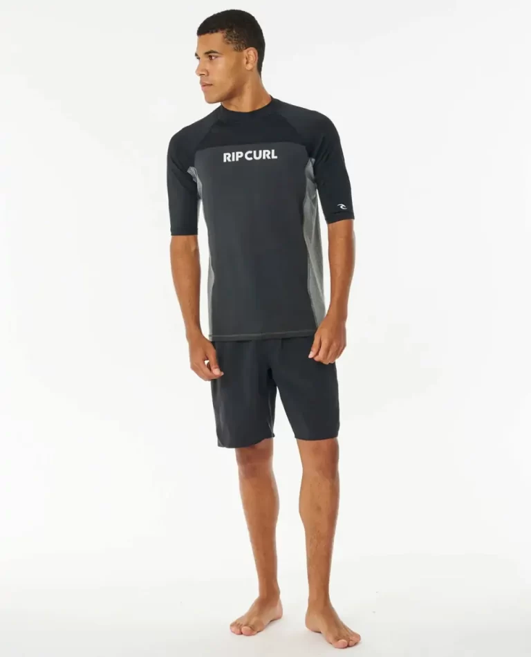 Rip Curl Rash Guards Drive Uv Short Sleeve Rash Vest Men - 4