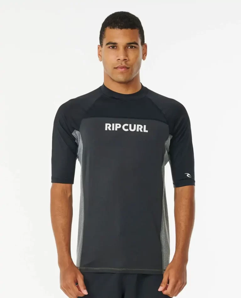 Rip Curl Rash Guards Drive Uv Short Sleeve Rash Vest Men - 1