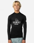 Rip Curl Rash Guards Hawaii Long Sleeve Performance Fit Pf Rash Guard Men - 2