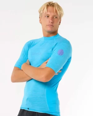 Rip Curl Rash Guards Men Dawn Patrol Uv Short Sleeve Rash Guard - 1