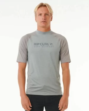 Rip Curl Rash Guards Men Shock Uv Short Sleeve Rash Vest - 1