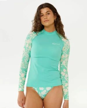 Rip Curl Rash Guards Women Sun To Sea Long Sleeve Upf Rash Guard - 1