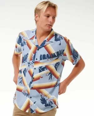 Rip Curl Surf Revival Hoffman Short Sleeve Shirt Men Tees & Tanks - 1