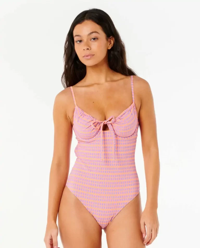Rip Curl Women One Pieces Isles Plaid Good Coverage One Piece - 1