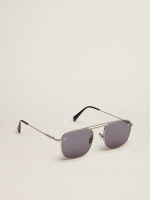 Roger Aviator Sunglasses With Black Frame And Black Lenses Sunglasses Women Black Golden Goose - 1