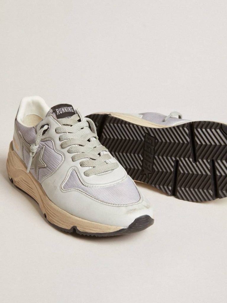 Running Sole In Nylon And Nappa With Rubber Star And Leather Heel Tab Women Running Sole Golden Goose - 3