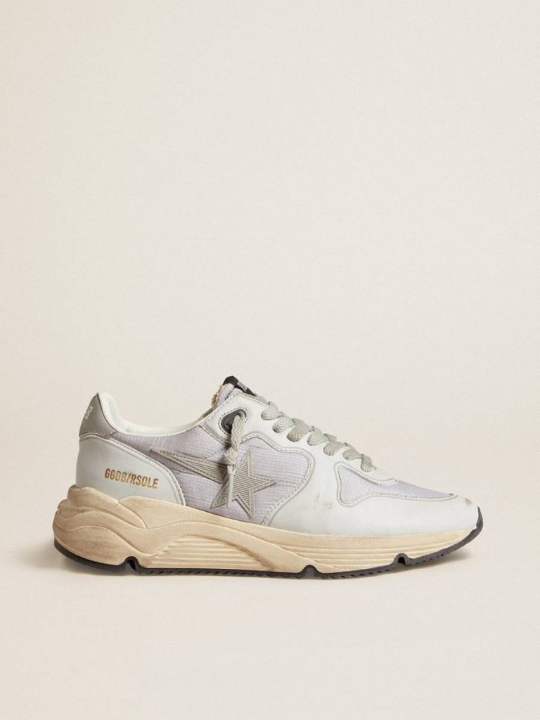 Running Sole In Nylon And Nappa With Rubber Star And Leather Heel Tab Women Running Sole Golden Goose - 1