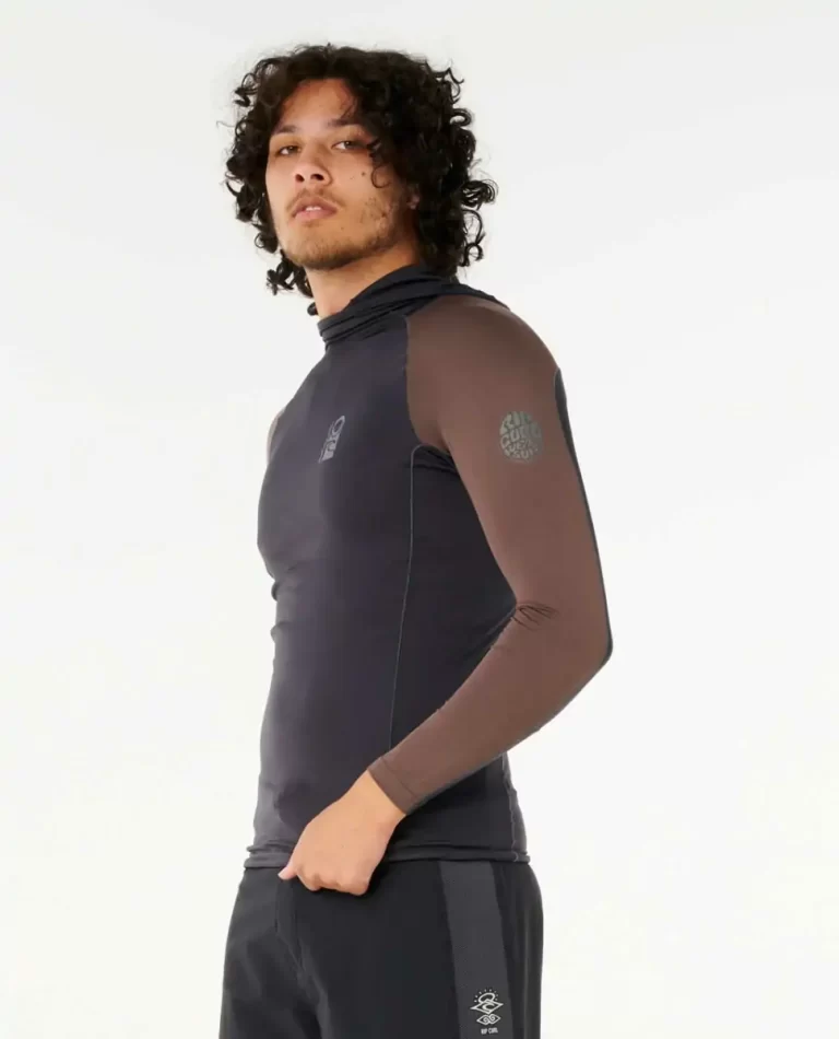 Search Upf Performance Long Sleeve Hood Men Rash Guards Rip Curl - 3