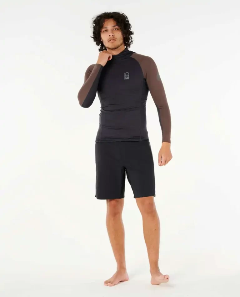 Search Upf Performance Long Sleeve Hood Men Rash Guards Rip Curl - 4