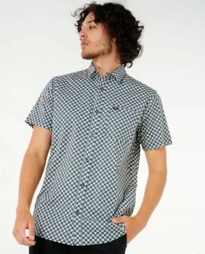 Shirts & Flannels Rip Curl Men Fun Times Ditsy Short Sleeve Shirt - 1