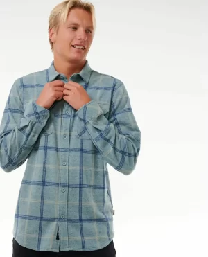 Shirts & Flannels Rip Curl Men Grid Long Sleeve Shirt - 1